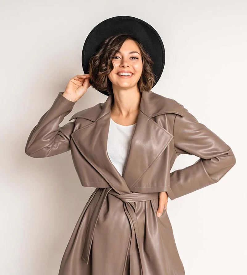 Leather coat - Imagen 2