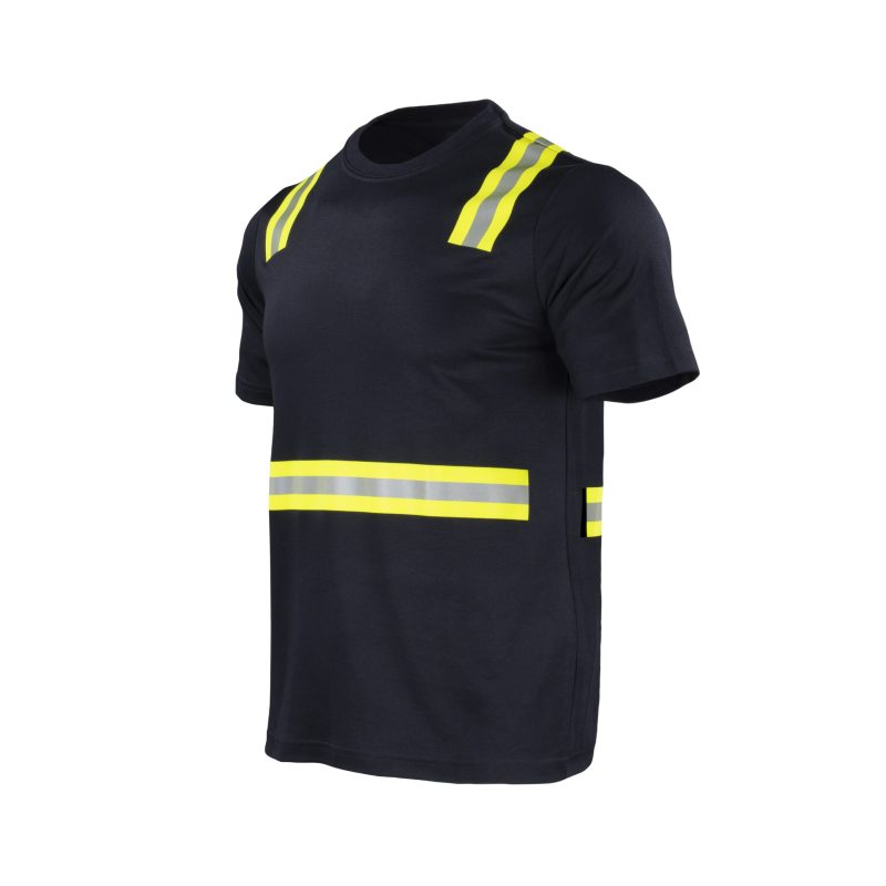Polera híbrida dual hi vis manga corta azul - Imagen 2