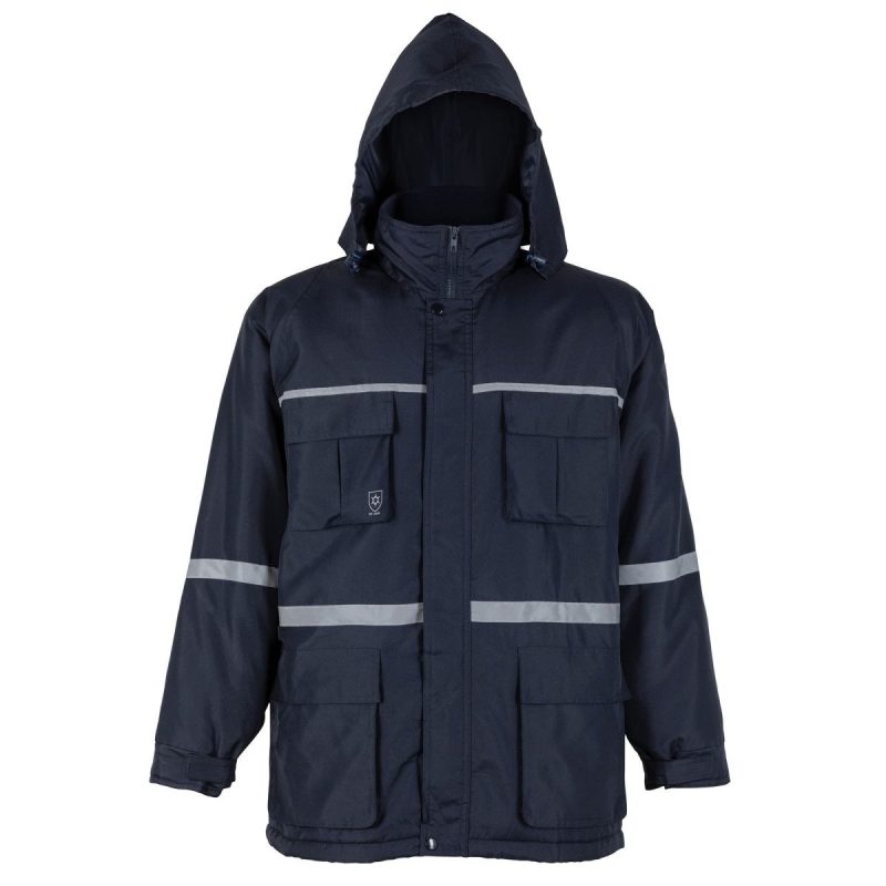 Parka de trabajo c/cinta Azul