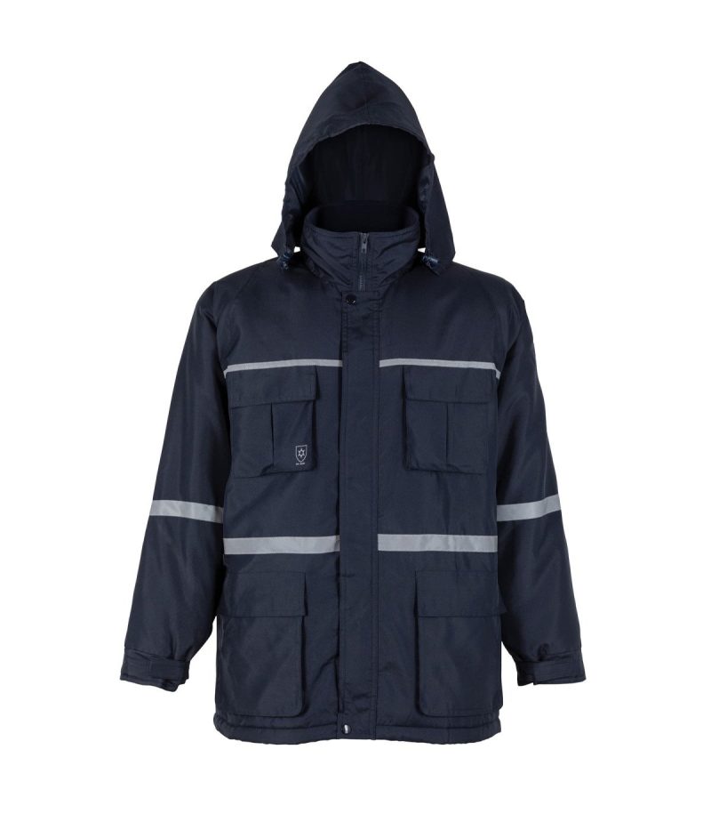 Parka de trabajo c/cinta Azul