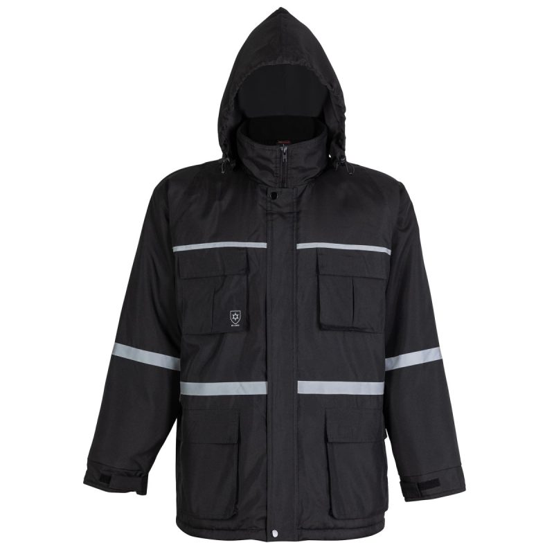 Parka de trabajo c/cinta Negra