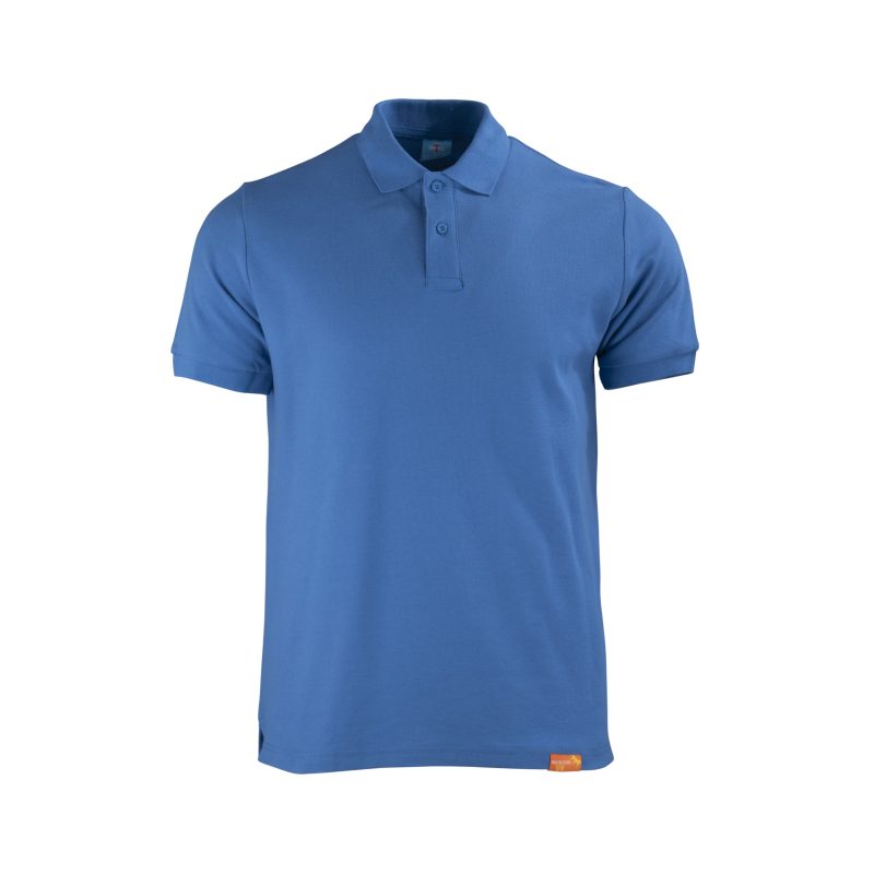 POLERA PIQUE MC AZUL REY