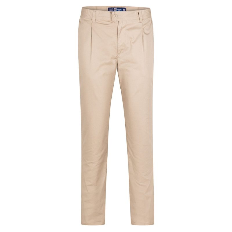 Pantalón con pinzas beige