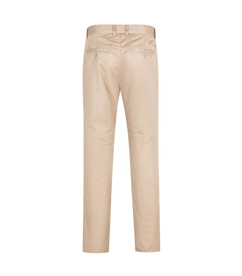 Pantalón con pinzas beige - Imagen 3