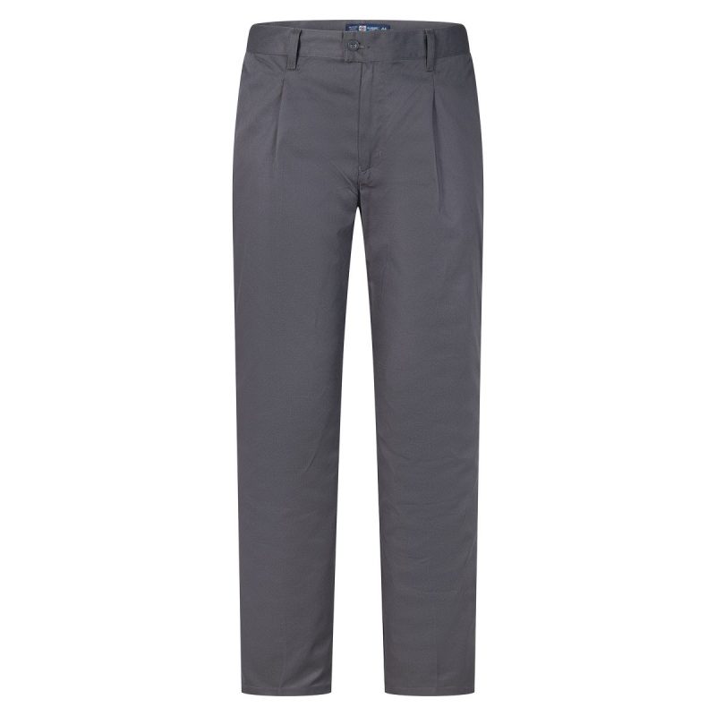 Pantalón con pinzas gris