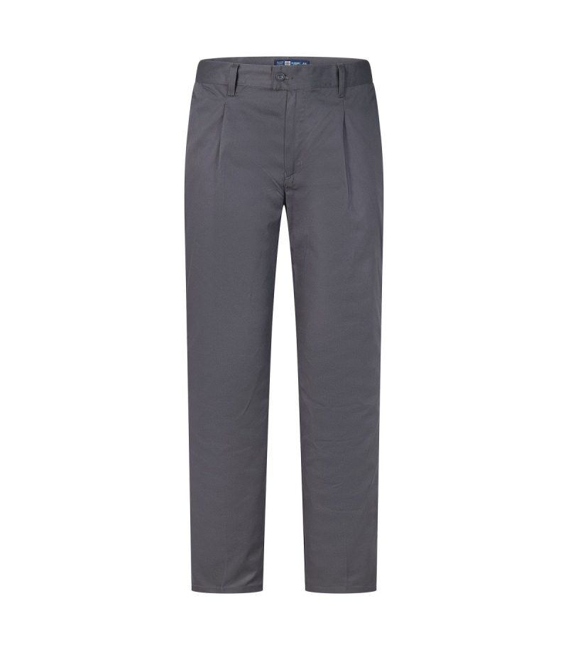 Pantalón con pinzas gris