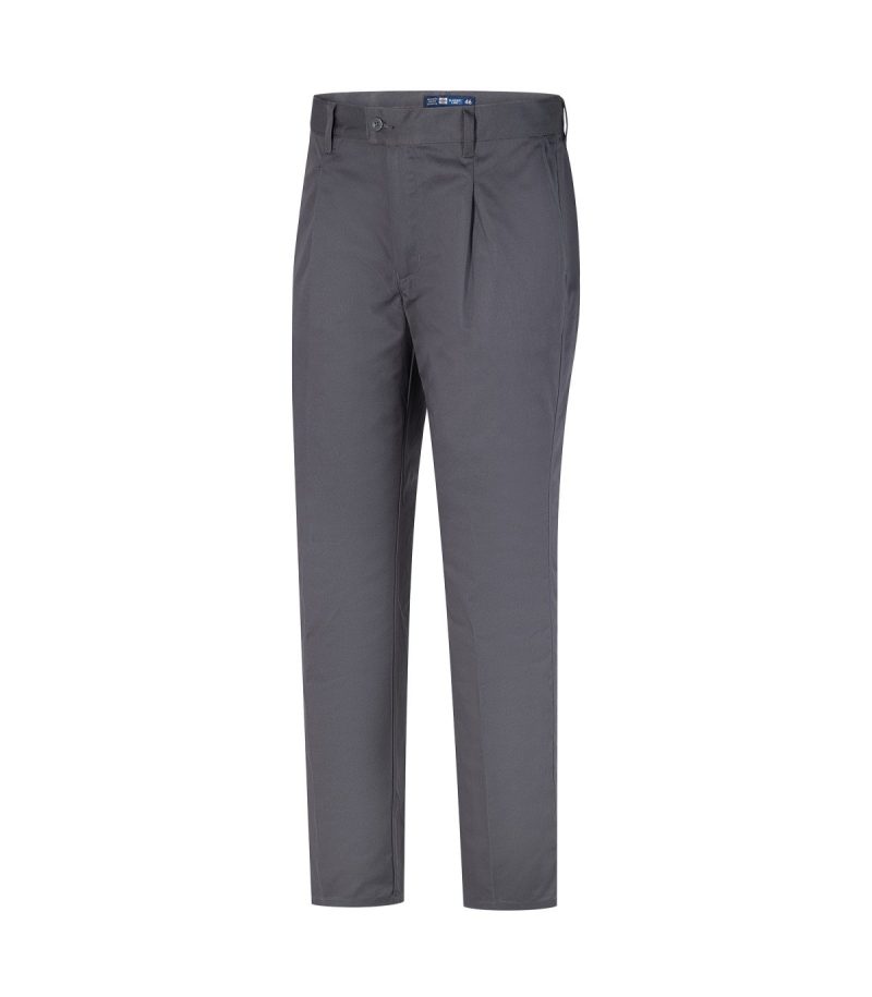 Pantalón con pinzas gris - Imagen 3