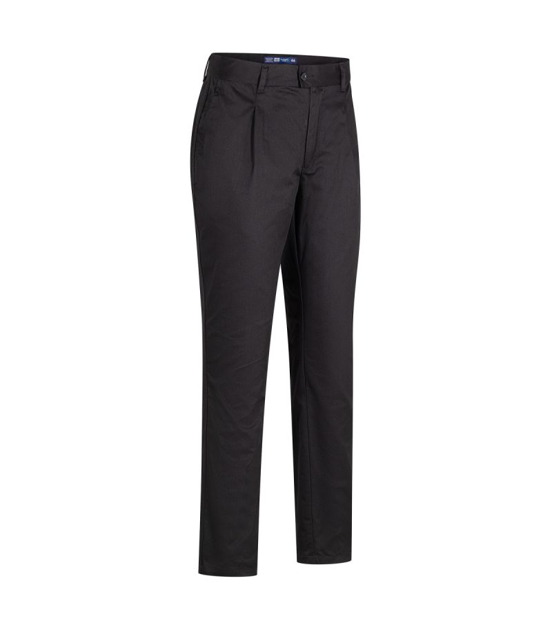 Pantalón con pinzas negro - Imagen 2