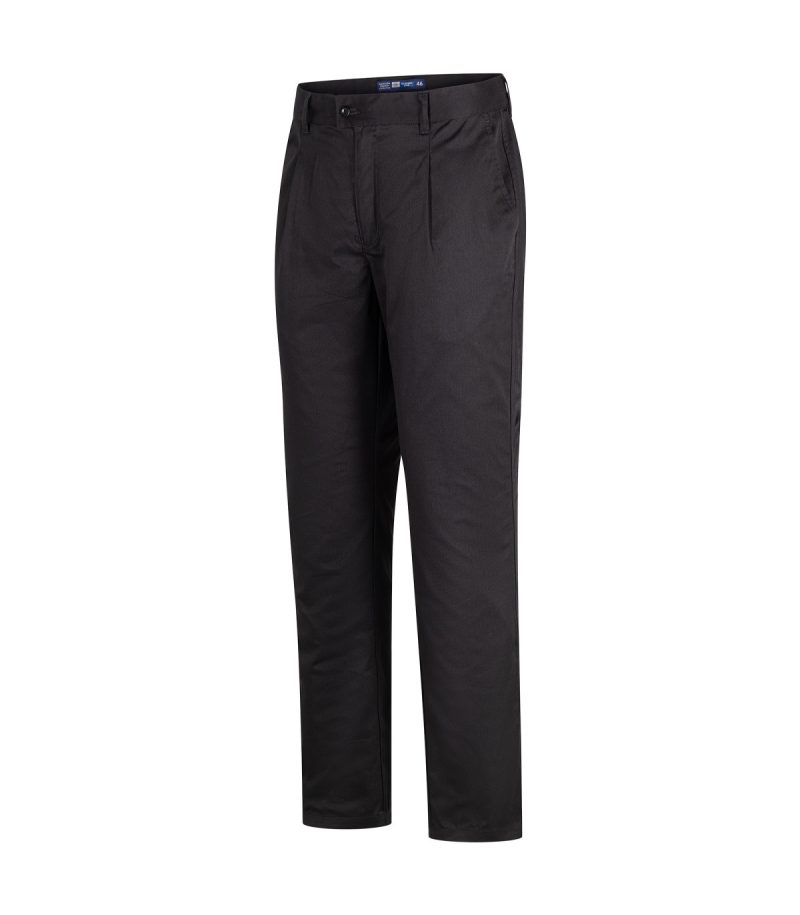 Pantalón con pinzas negro - Imagen 3