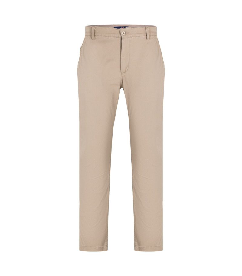 Pantalón slim beige