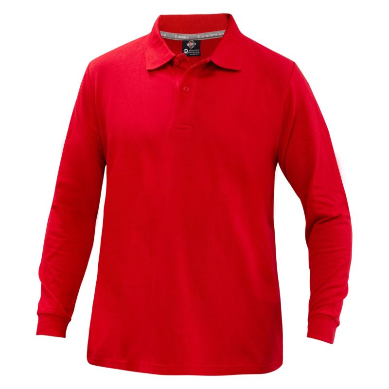 Polera Comfort Spandex M/Larga Roja