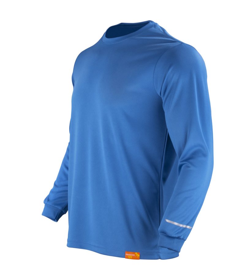Polera Dryfit M/L Azul Rey - Imagen 2