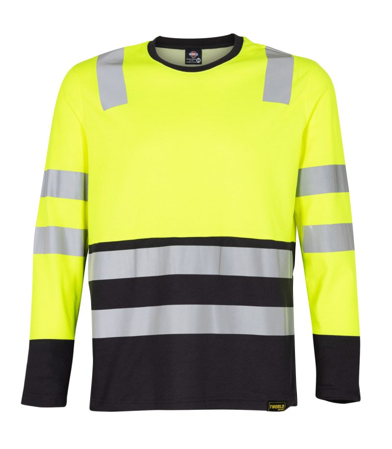 Polera Hibrida Bi-Color M/L Amarilla