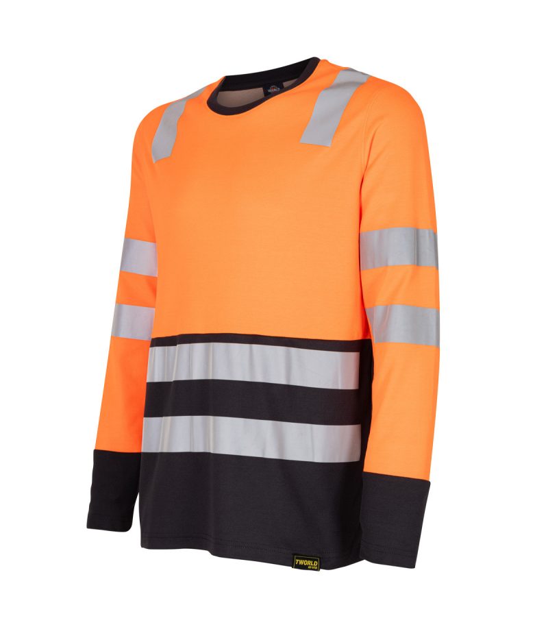 Polera Hibrida Bi-Color M/L Naranja - Imagen 3