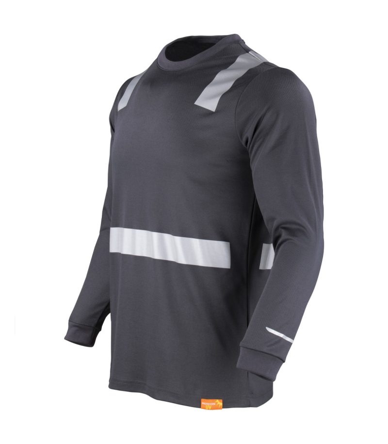 Polera Hibrida C/Ref M/L Gris - Imagen 2