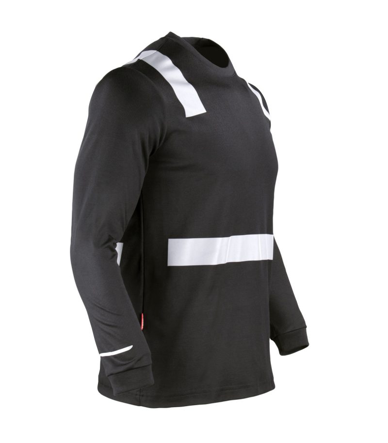 Polera Hibrida C/Ref M/L Negra - Imagen 2