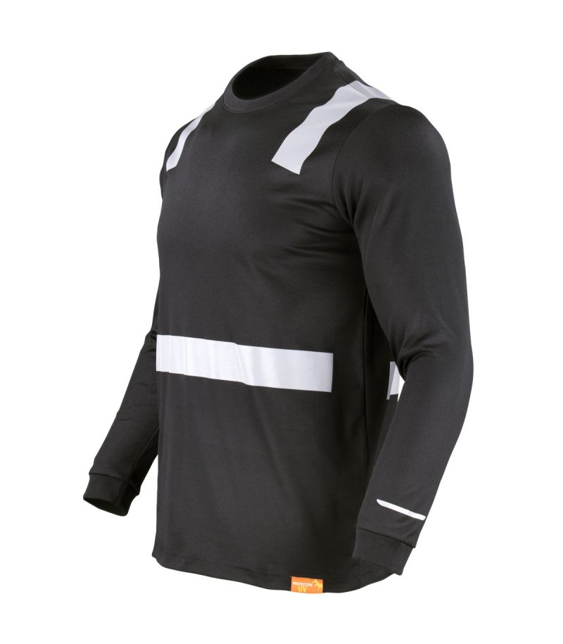 Polera Hibrida C/Ref M/L Negra - Imagen 4