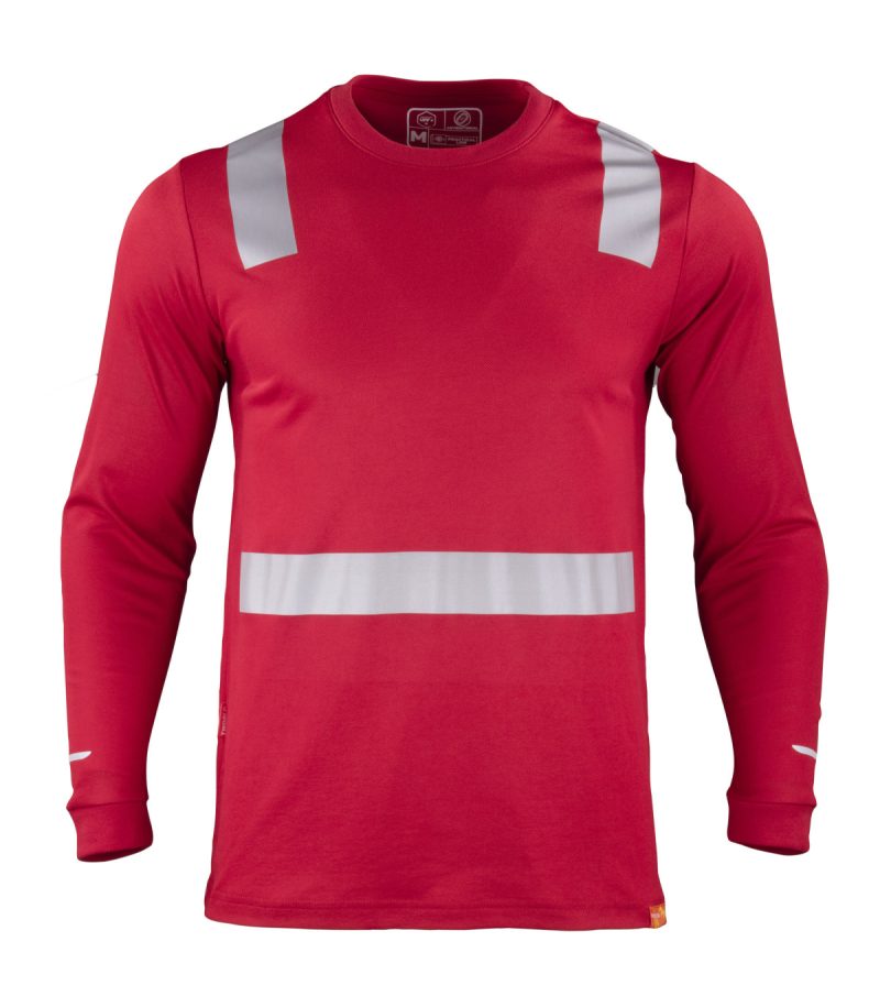 Polera Hibrida C/Ref M/L Roja