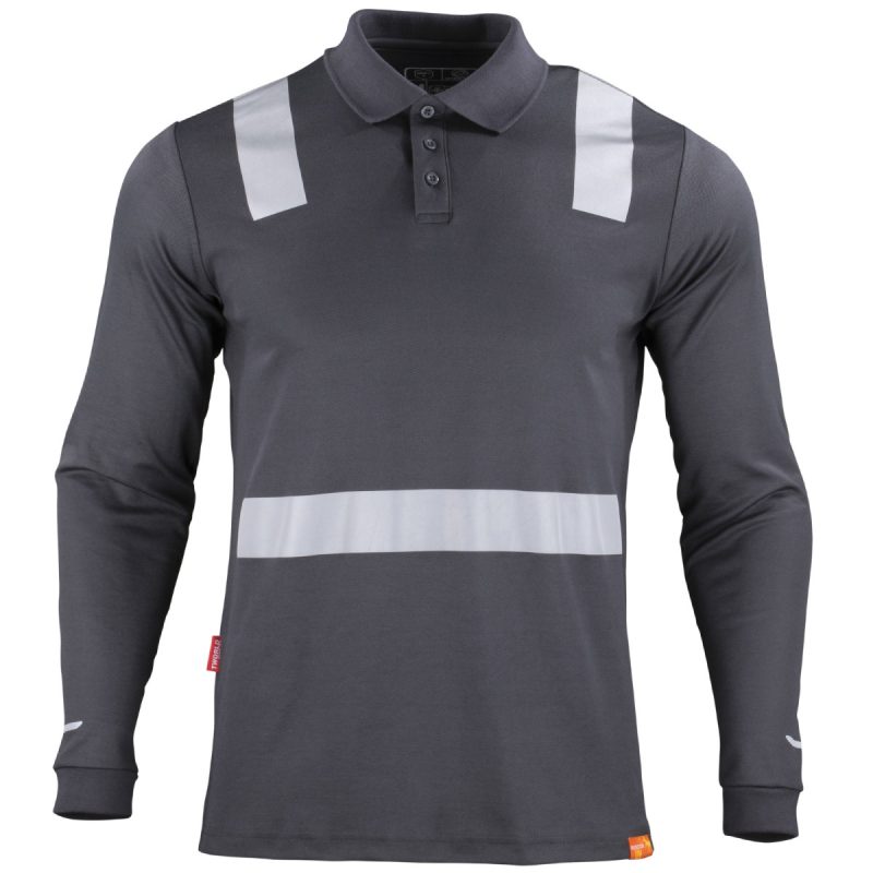Polera Hibrida M/L Cam Gris