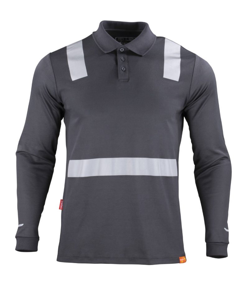 Polera Hibrida M/L Cam Gris