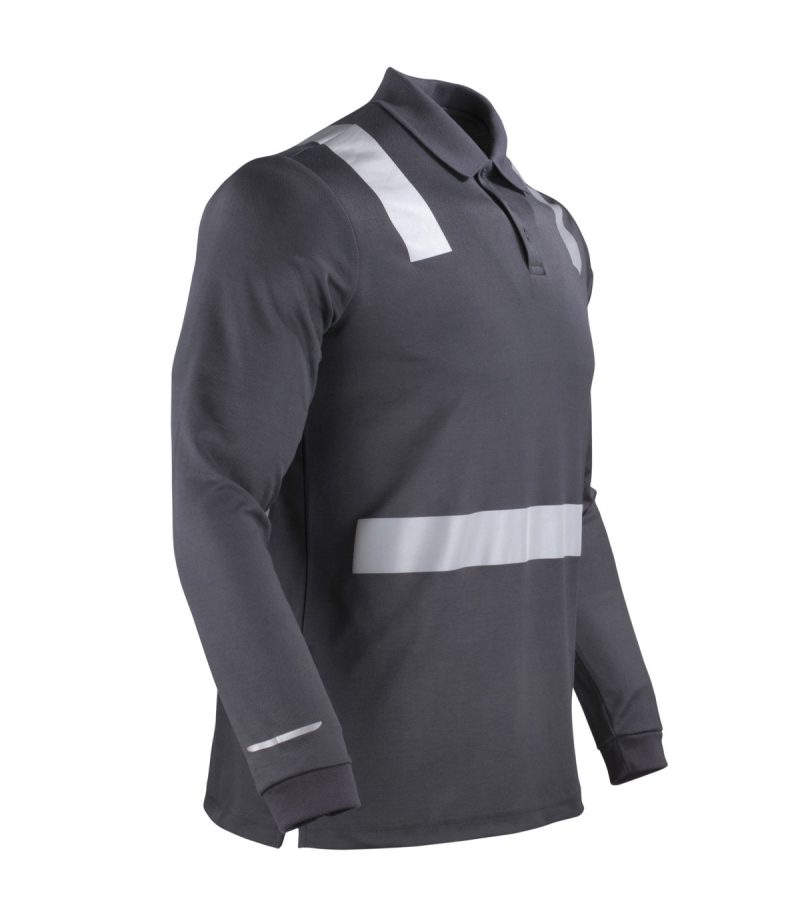 Polera Hibrida M/L Cam Gris - Imagen 2