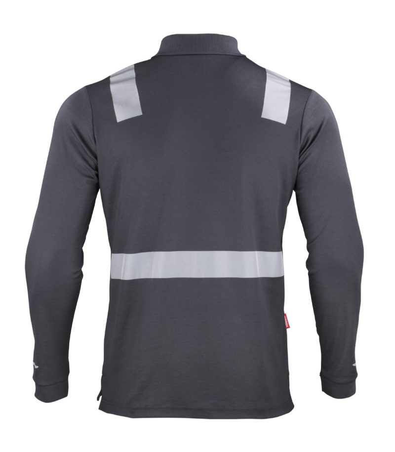 Polera Hibrida M/L Cam Gris - Imagen 3