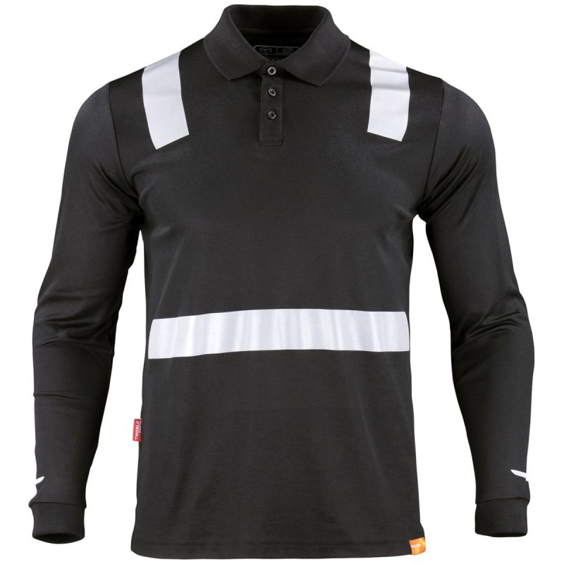 Polera Hibrida M/L Cam Negra