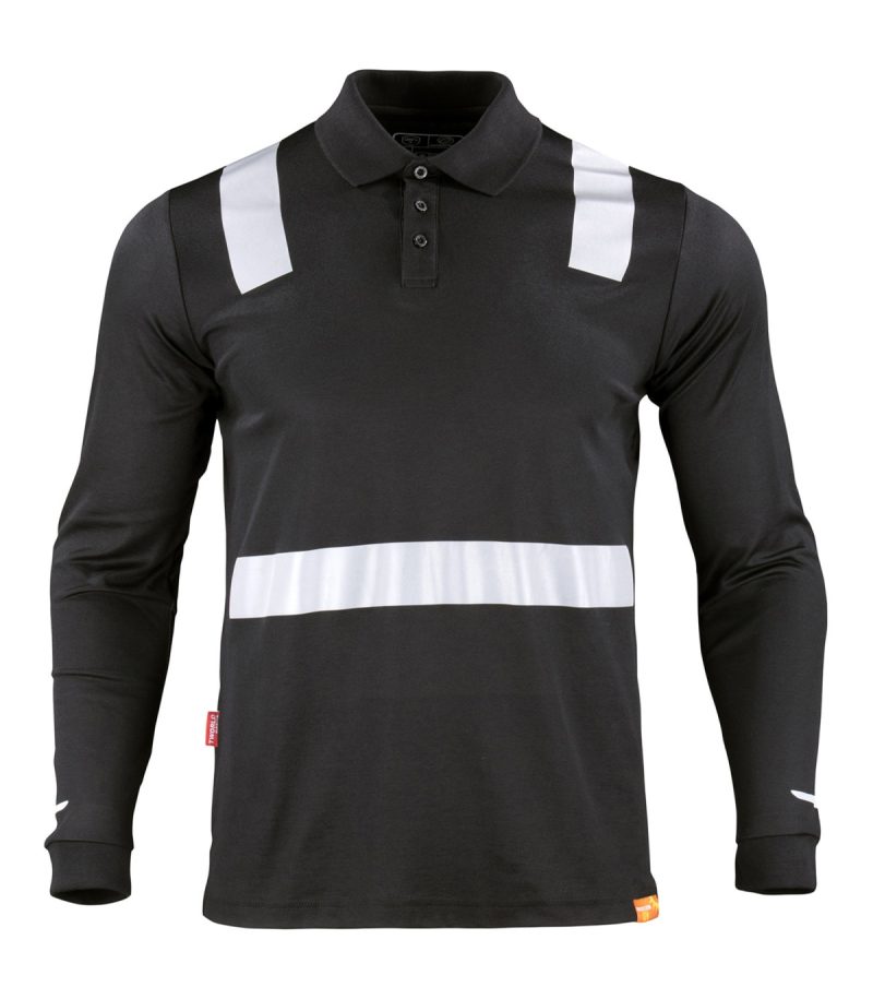 Polera Hibrida M/L Cam Negra