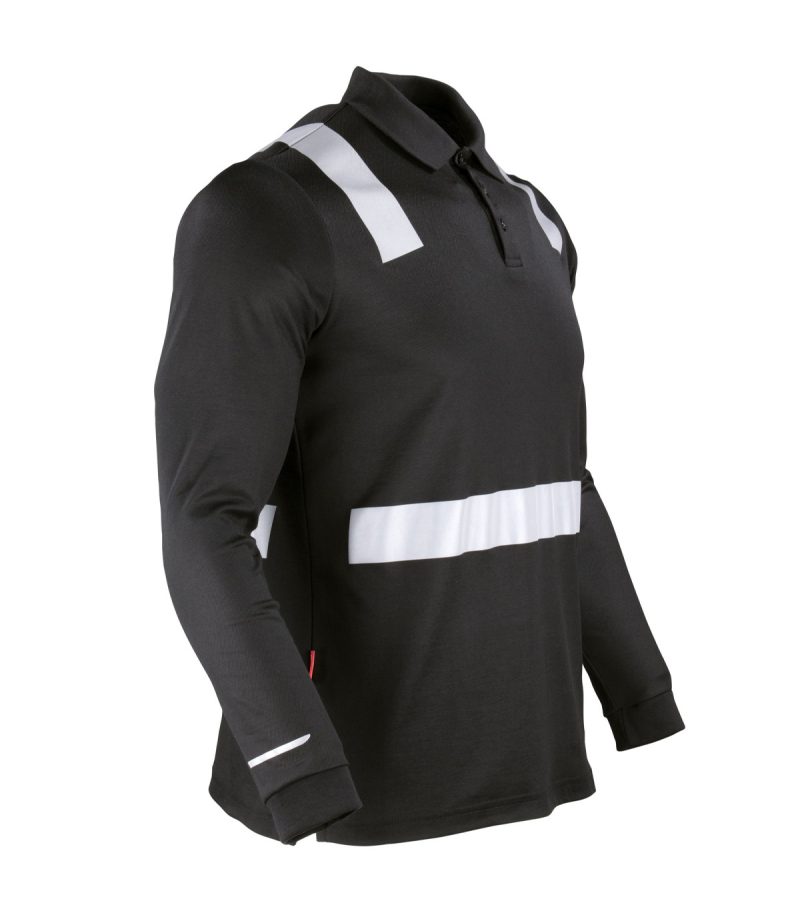 Polera Hibrida M/L Cam Negra - Imagen 2