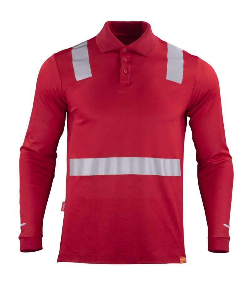 Polera Hibrida M/L Cam Roja