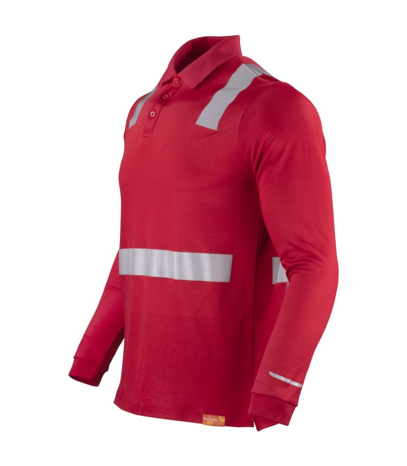 Polera Hibrida M/L Cam Roja - Imagen 3