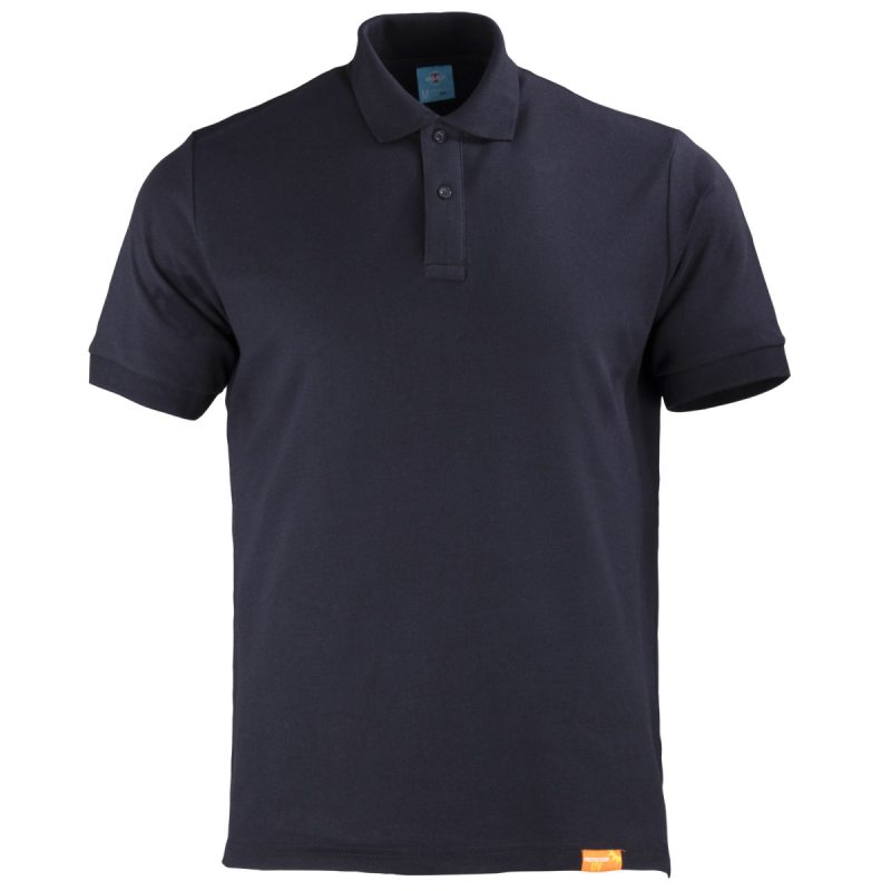 Polera Pique 80/20 M/C Azul