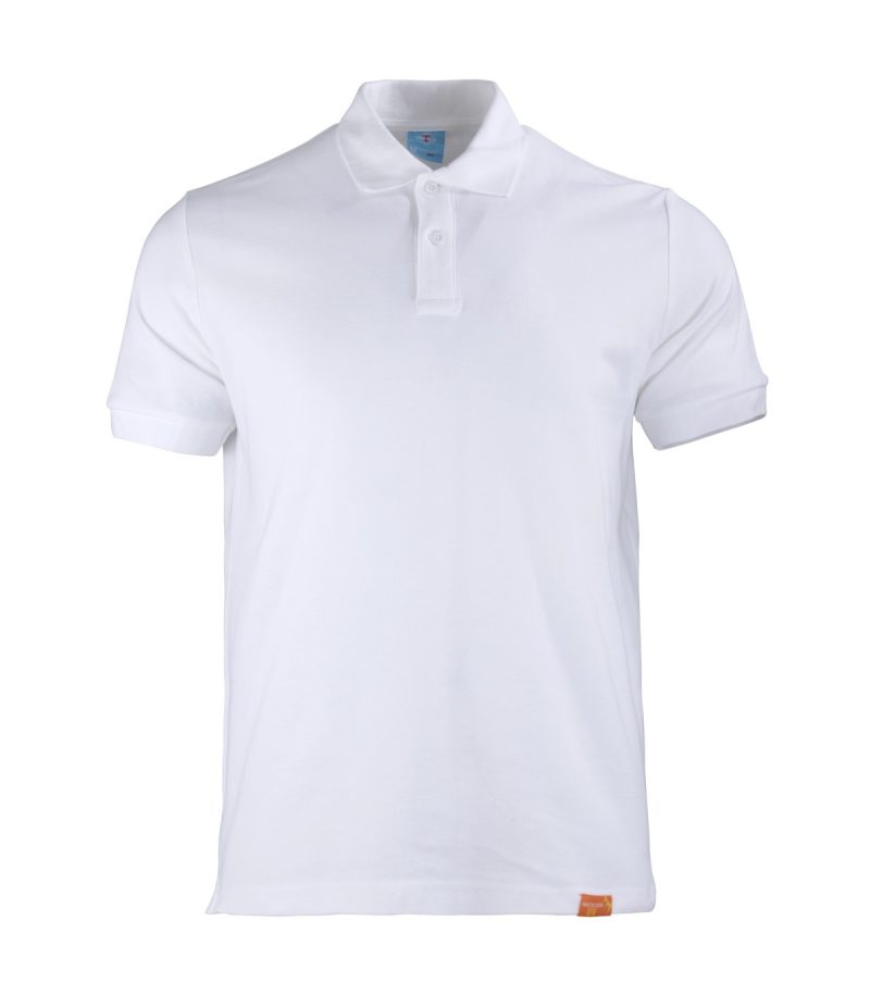 Polera Pique 80/20 M/C Blanca