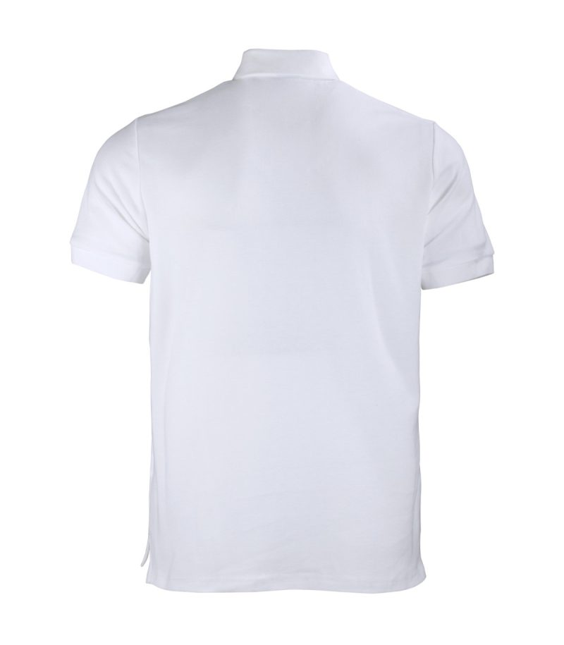 Polera Pique 80/20 M/C Blanca - Imagen 2
