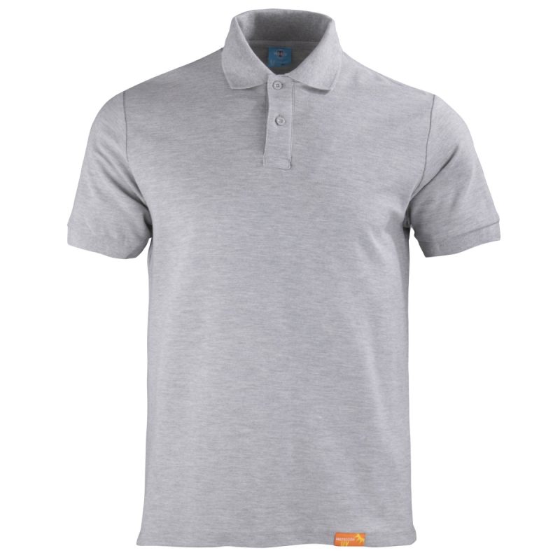 Polera Pique 80/20 M/C Gris