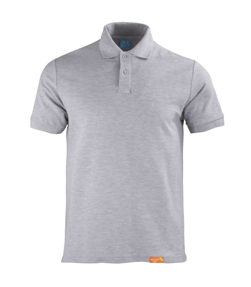 Polera Pique 80/20 M/C Gris