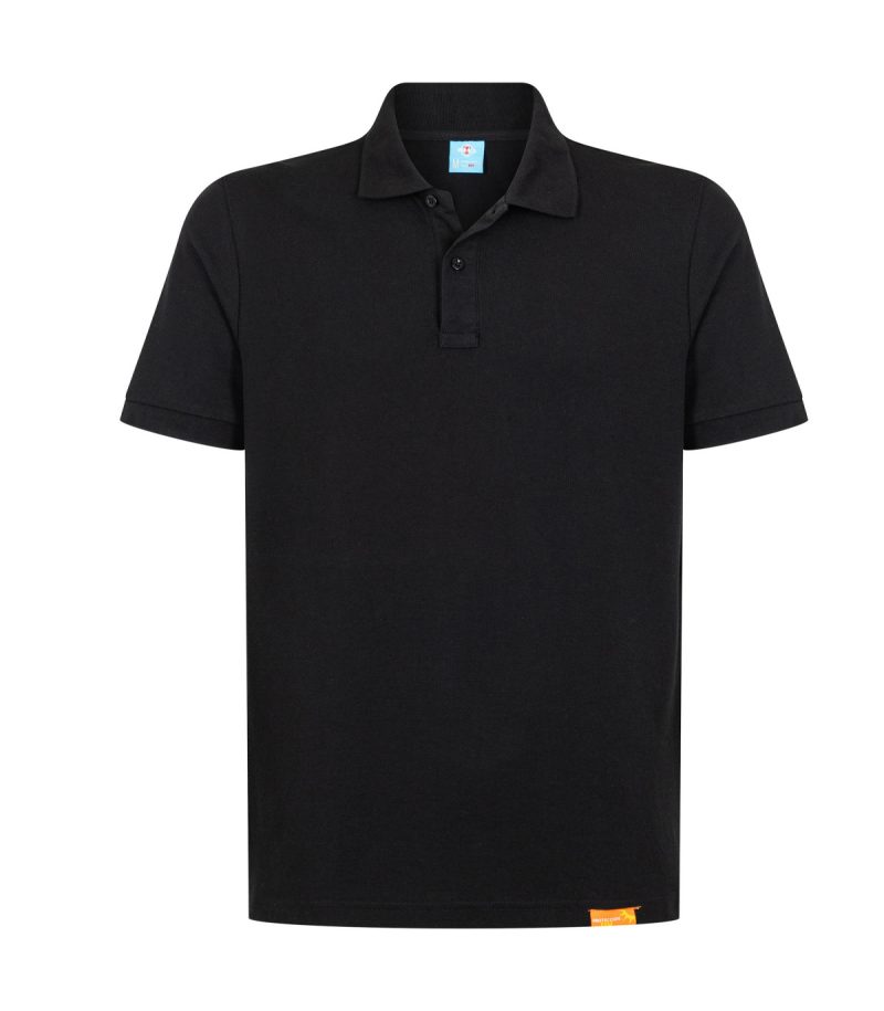 Polera Pique 80/20 M/C Negra