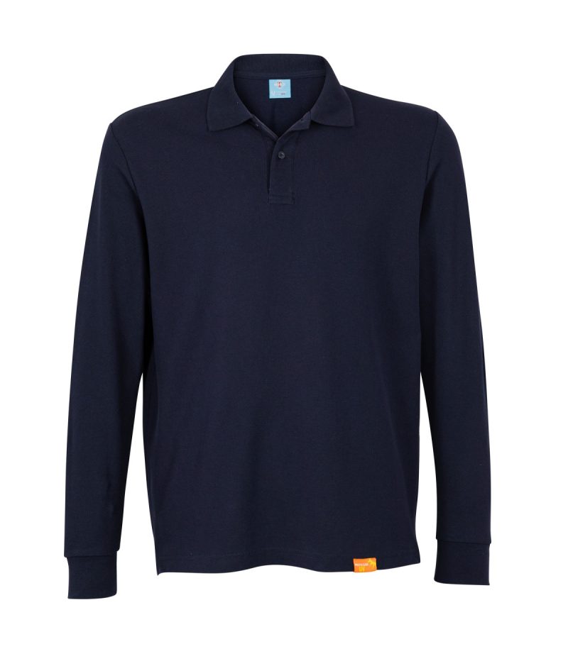 Polera Pique M/L 80/20 Azul