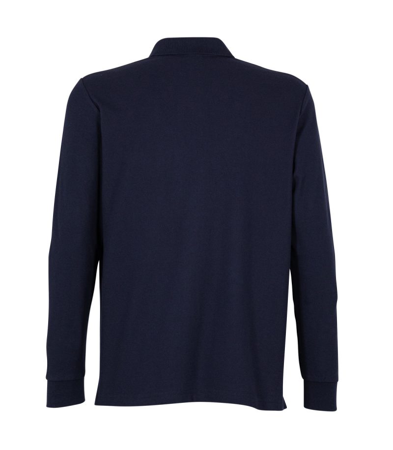 Polera Pique M/L 80/20 Azul - Imagen 2