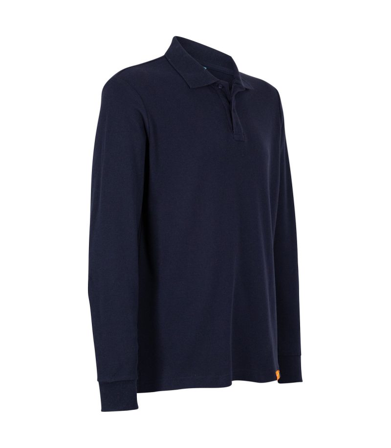 Polera Pique M/L 80/20 Azul - Imagen 4