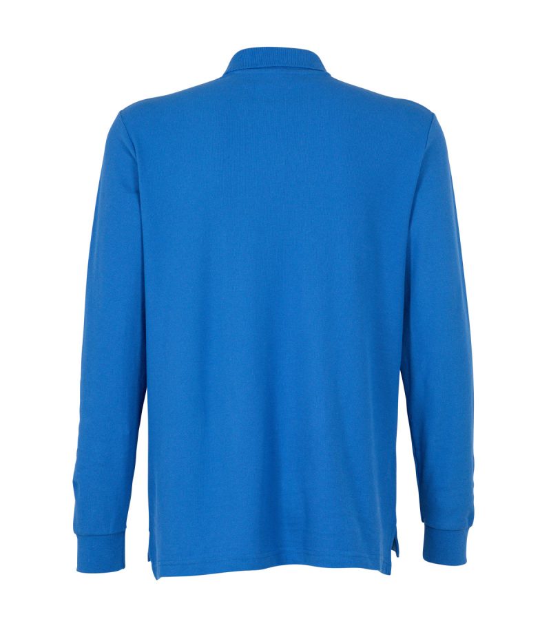 Polera Pique M/L 80/20 Azul Rey - Imagen 3