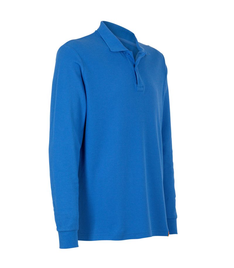 Polera Pique M/L 80/20 Azul Rey - Imagen 4