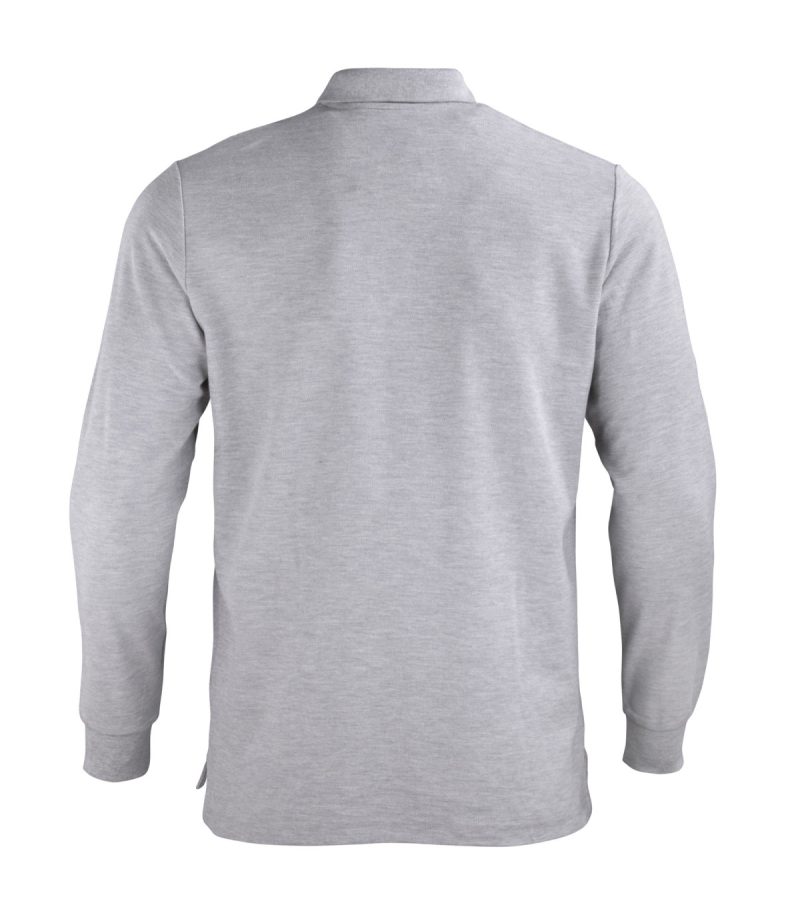 Polera Pique M/L 80/20 Gris - Imagen 3