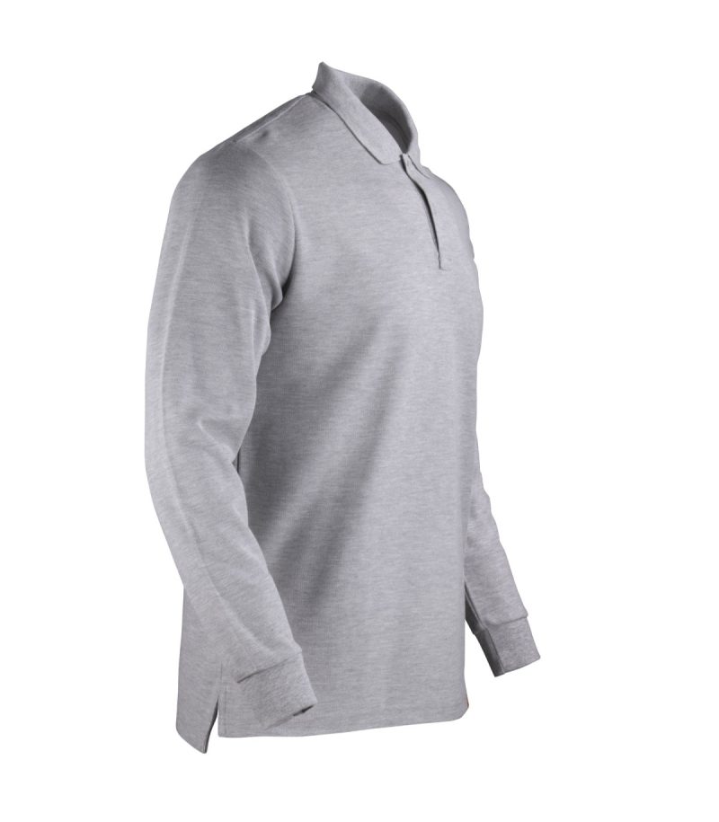 Polera Pique M/L 80/20 Gris - Imagen 4