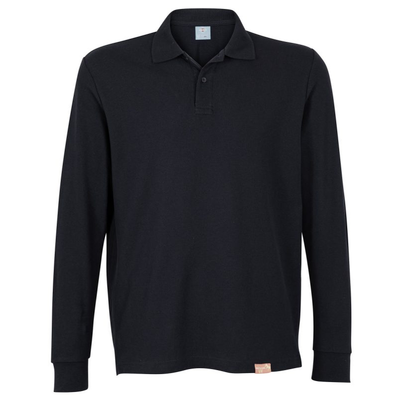 Polera Pique M/L 80/20 Negra