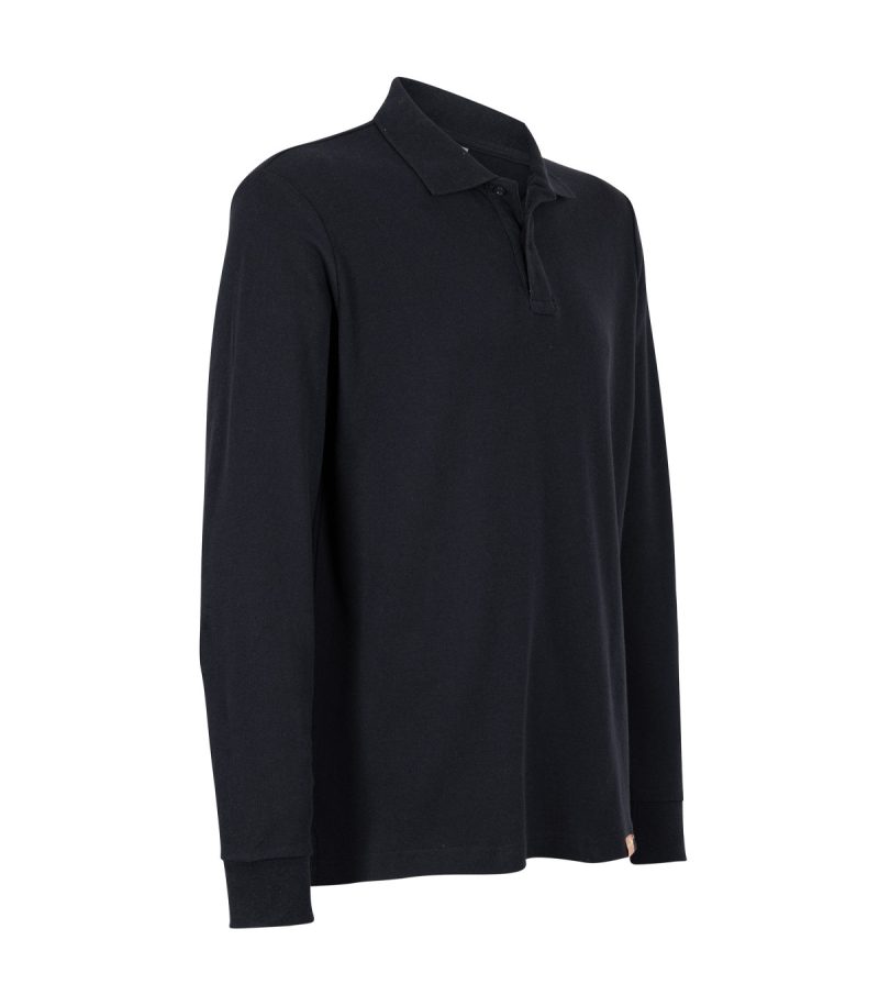 Polera Pique M/L 80/20 Negra - Imagen 4
