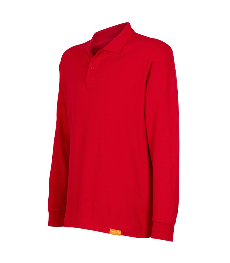 Polera Pique M/L 80/20 Roja - Imagen 2