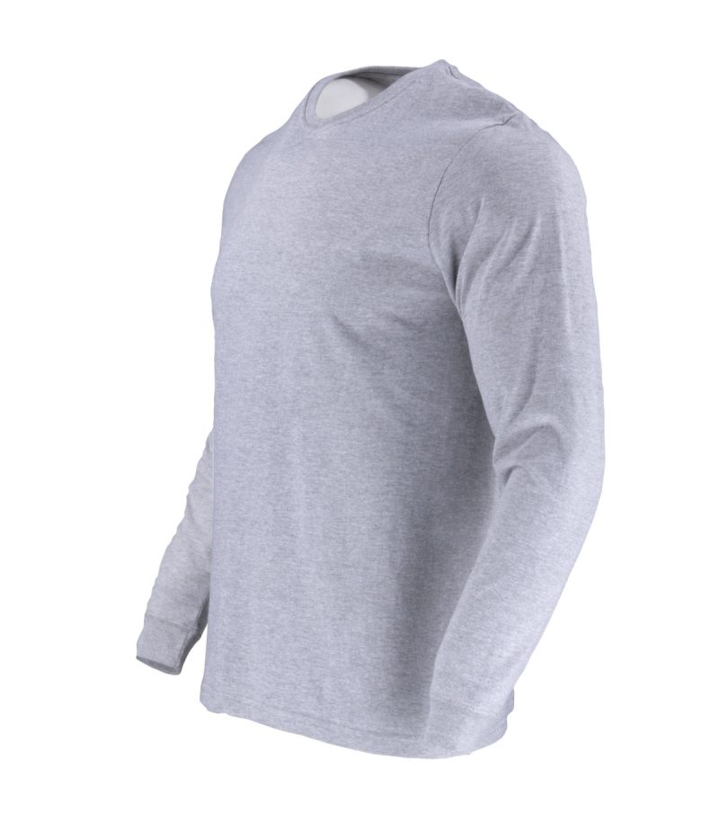 Polera Polo M/L Gris - Imagen 4
