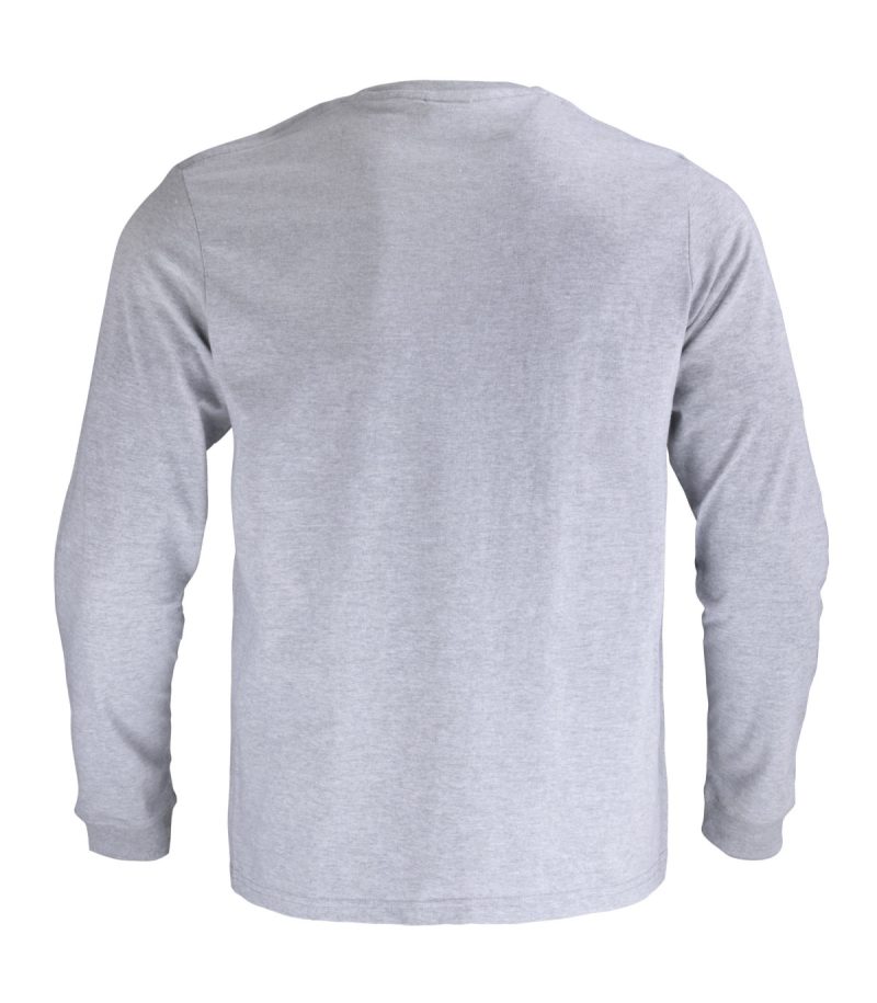 Polera Polo M/L Gris - Imagen 3