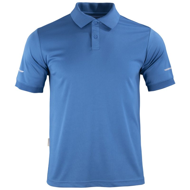 Polera WorkDry Cam M/Corta Azul Rey